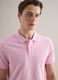 Short-sleeve polo in pure pink cotton regular fit_3