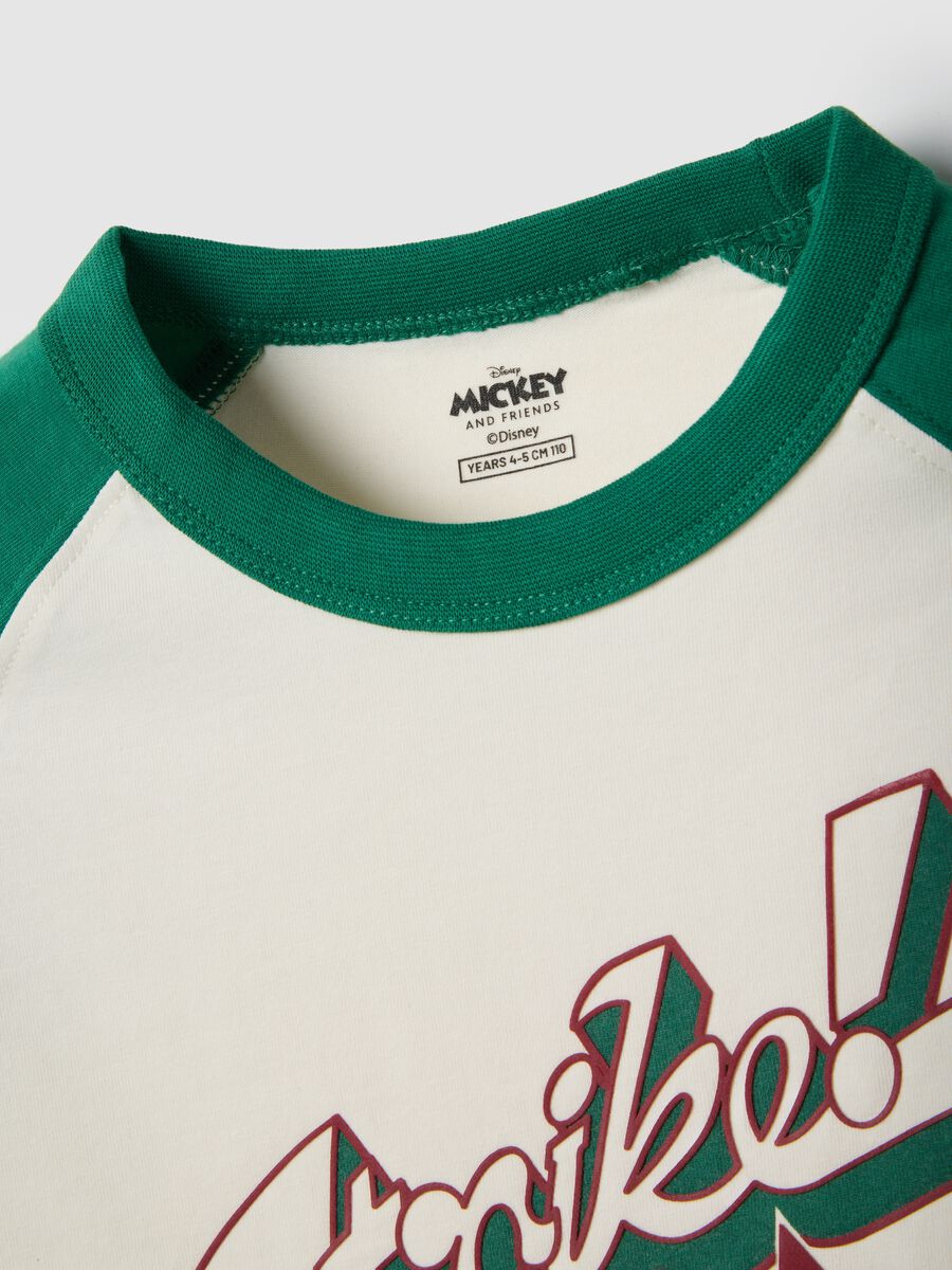 T-shirt in misto cotone multicolor da bambino con stampa Mickey Mouse_2