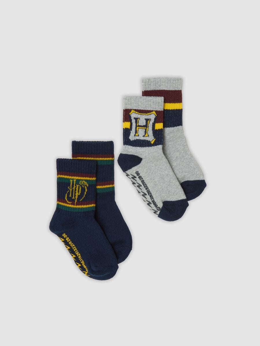 2-pack of Harry Potter organic stretch cotton mid-calf non-slip socks_0