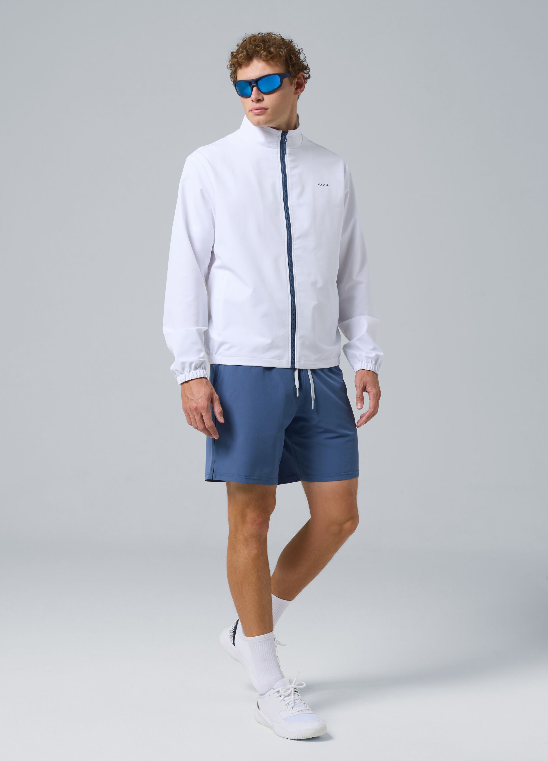 White ALTAVIA COURT sports jacket in stretch fabric