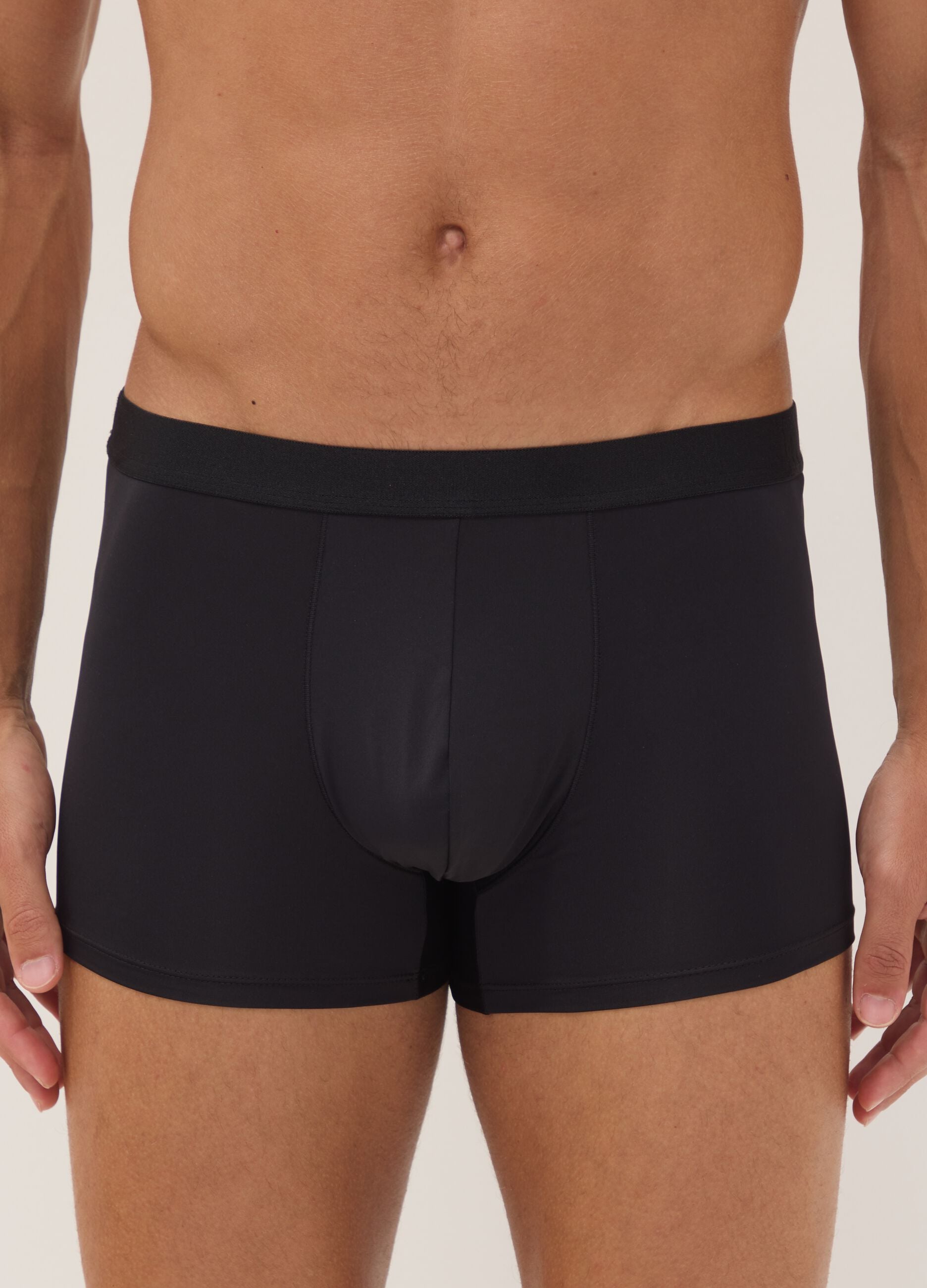 3er-Pack schwarze Boxer aus elastischer Mikrofaser