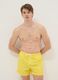 Yellow swim shorts with elasticated waistband_0