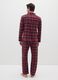 Regular fit multicolour pure cotton check pyjama_2