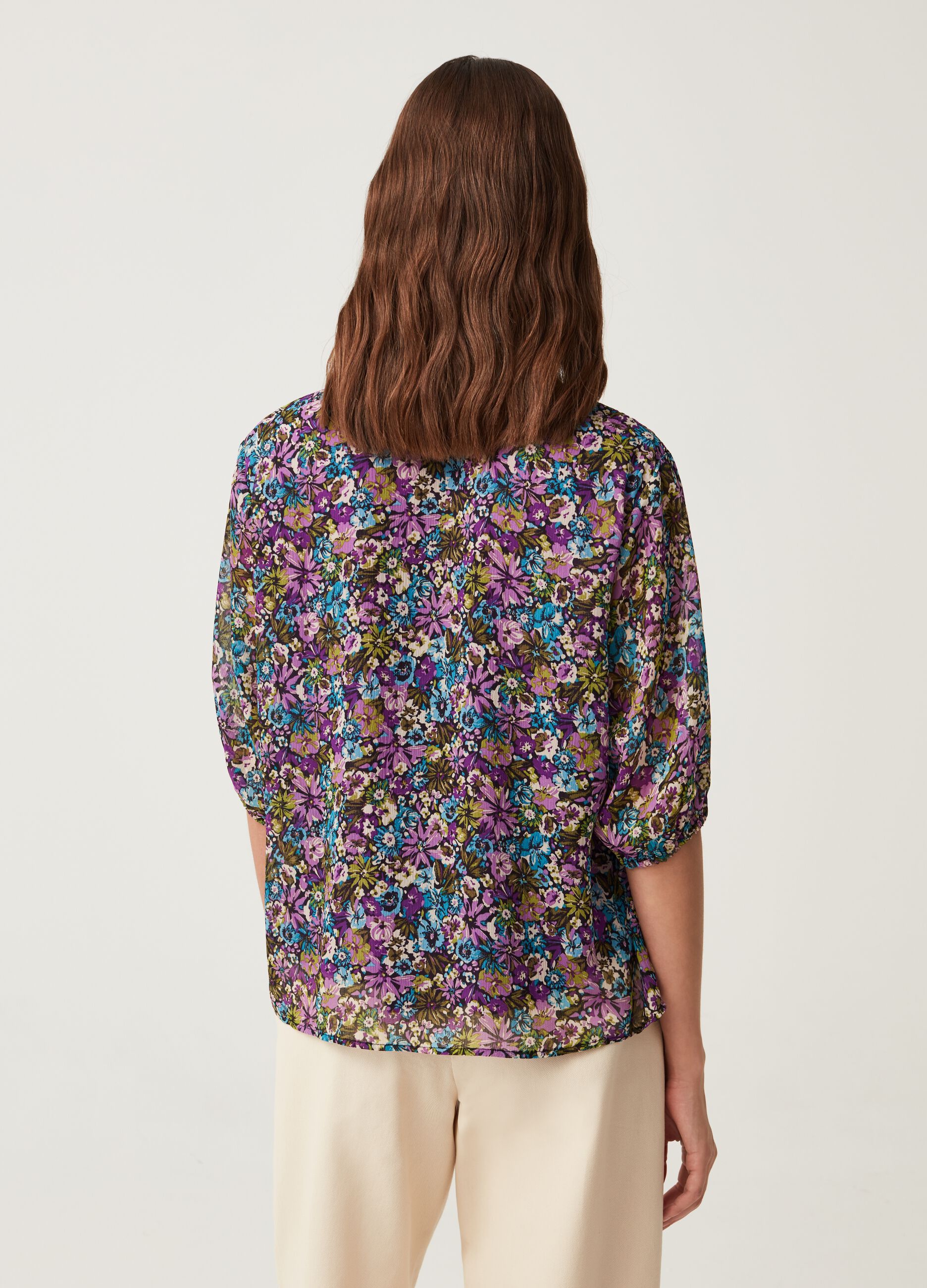 MUM floral print blouse