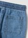 Boys&rsquo; blue denim shorts in 100% cotton, straight fit_3