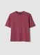 Purple short-sleeved pure cotton T-shirt_4