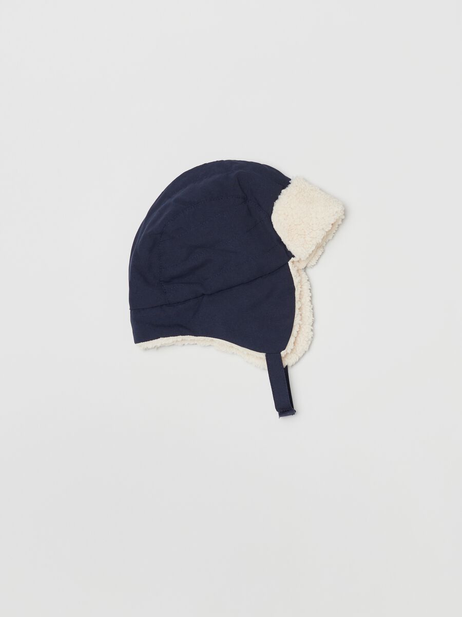 Aviator hat with sherpa lining_0