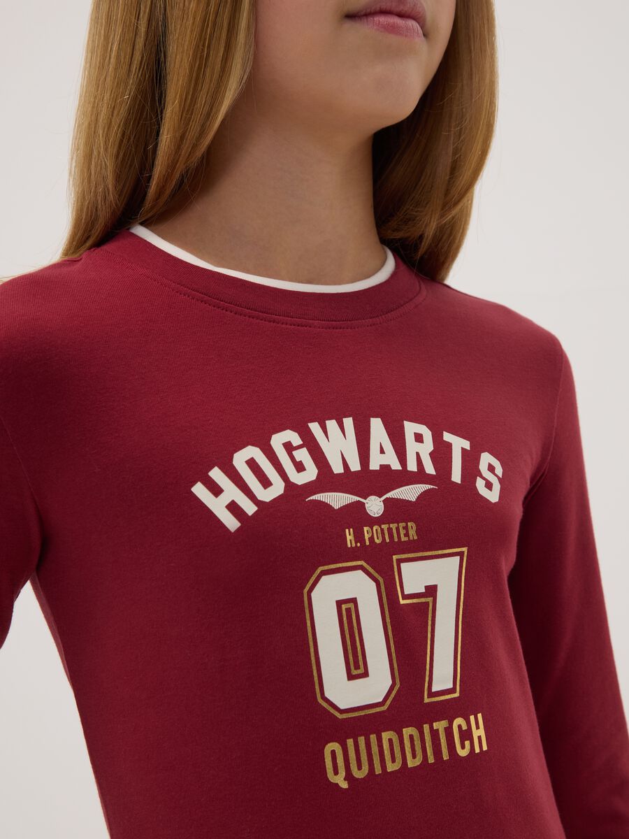 T-shirt vermelha em algod&atilde;o el&aacute;stico com tema Harry Potter_1