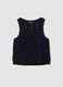 Blaues Tanktop aus reinem Baumwoll-Crochet_4