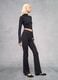Technische Yoga-Flare-Hose Schwarz_4