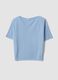 Light blue viscose-blend regular-fit T-shirt_0
