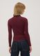Red ribbed viscose-blend top with high neck_3
