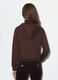 Brown hoodie with tied drawstring, relaxed fit_3