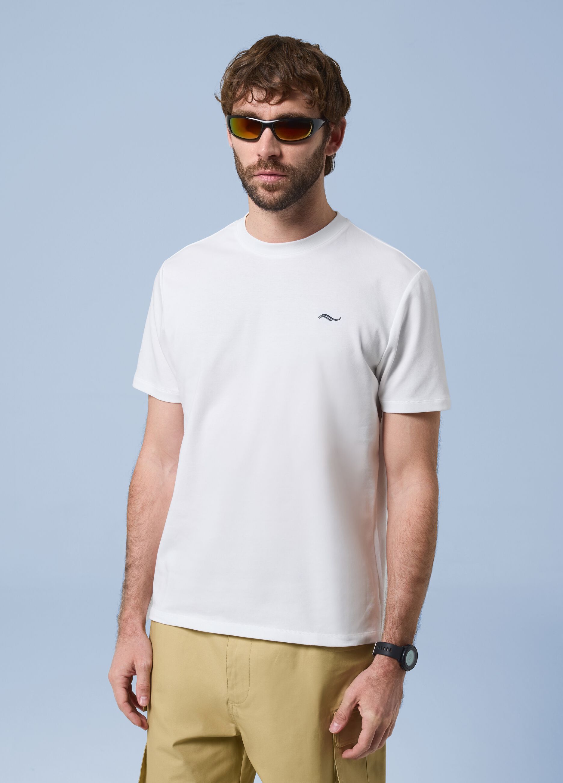 White ALTAVIA SAILING stretch cotton-blend T-shirt