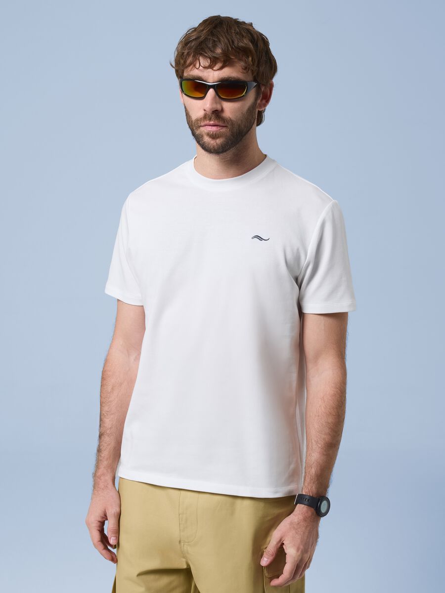White ALTAVIA SAILING stretch cotton-blend T-shirt_0