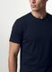 Blue organic cotton slim-fit short-sleeve T-shirt_2
