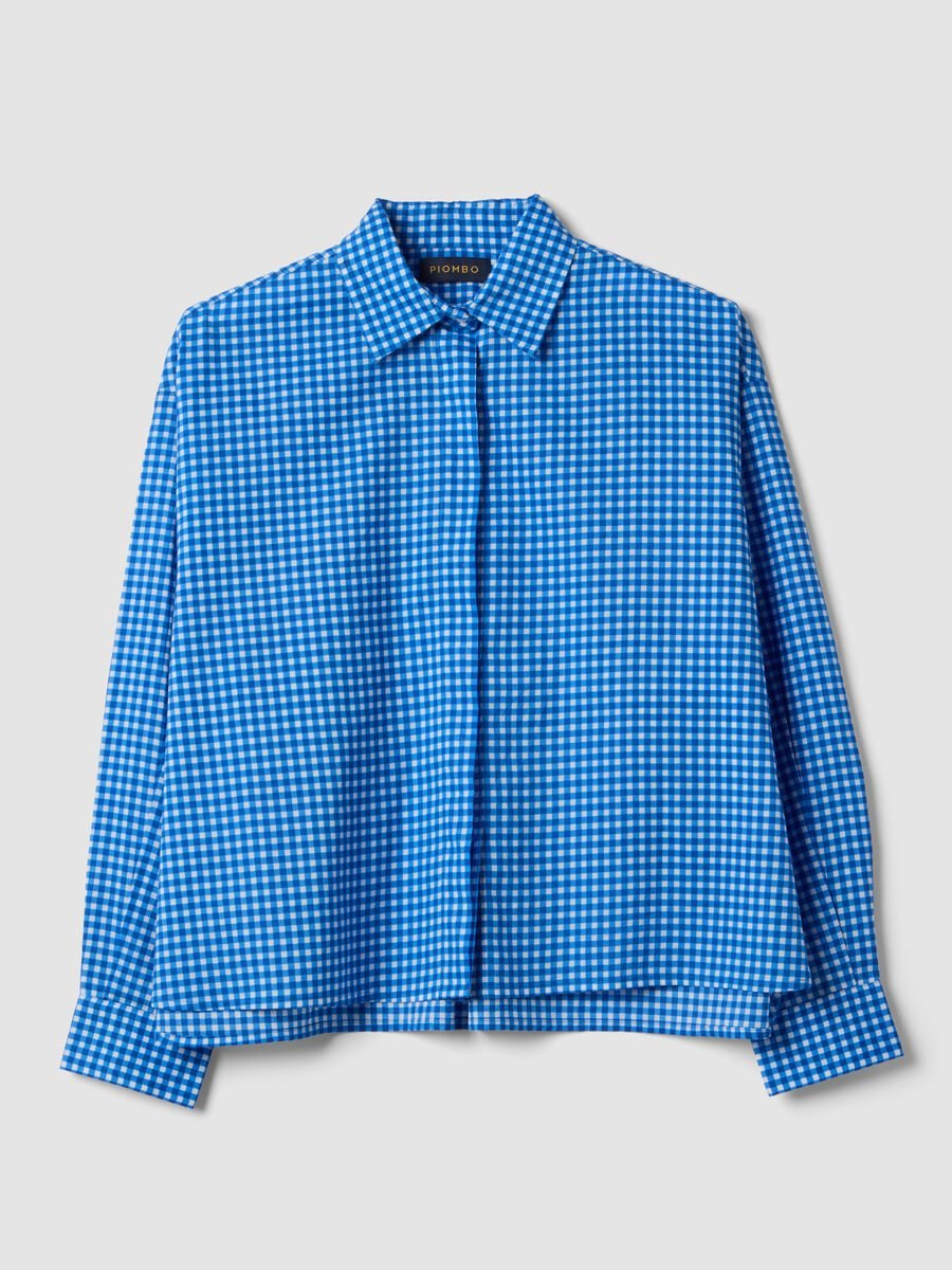 Multicolour check pure cotton regular fit shirt_0