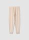 Beige Pyjamahose aus Stretchstoff_0