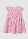 Multi-colour pure cotton regular fit girl's dress with flowers_1