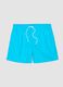 Blue swim shorts with elasticated waist_4