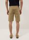 Beige Bermudashorts aus Stretch-Baumwolle_2
