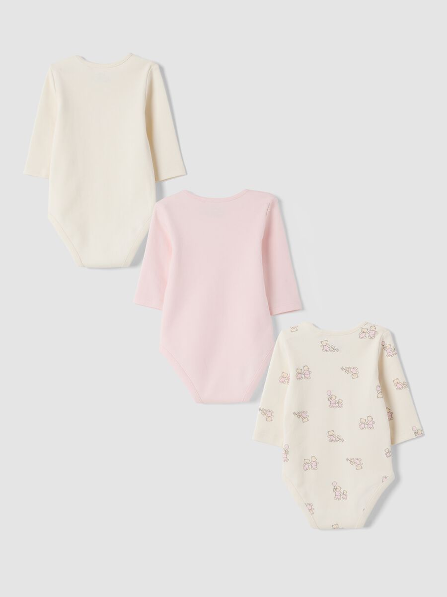 3-pack ivory and light pink organic cotton crew-neck bodysuits_1