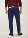 Pantaloni chino blu in puro cotone carrot fit_4