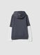 Blaue Hoodie aus Baumwollmischung mit Kapuze und K&auml;ngurutasche_2