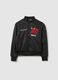 Schwarze Kinder-Bomberjacke Regular Fit mit Chicago Bulls-Print_3