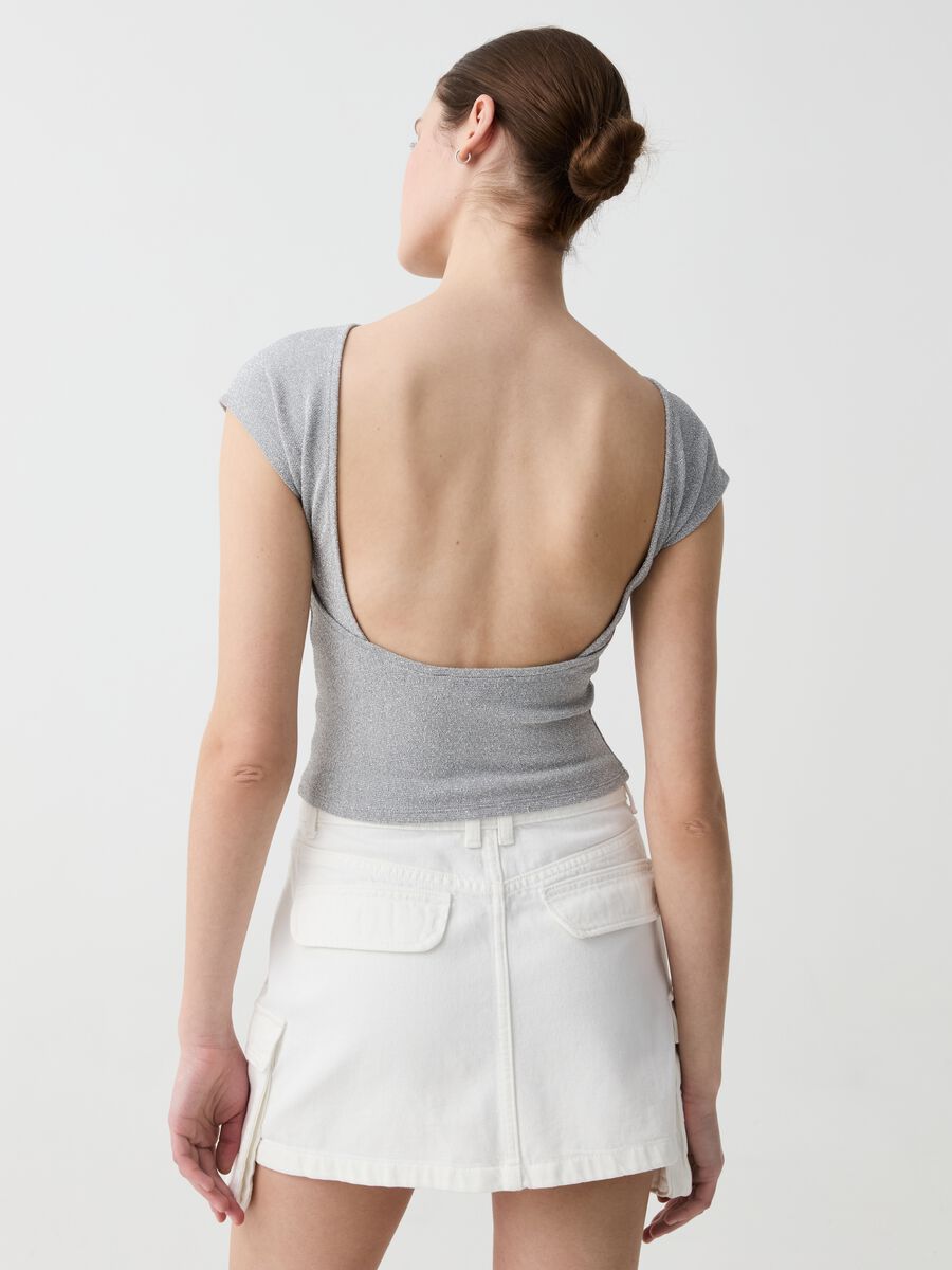 Lurex T-shirt with open back_1