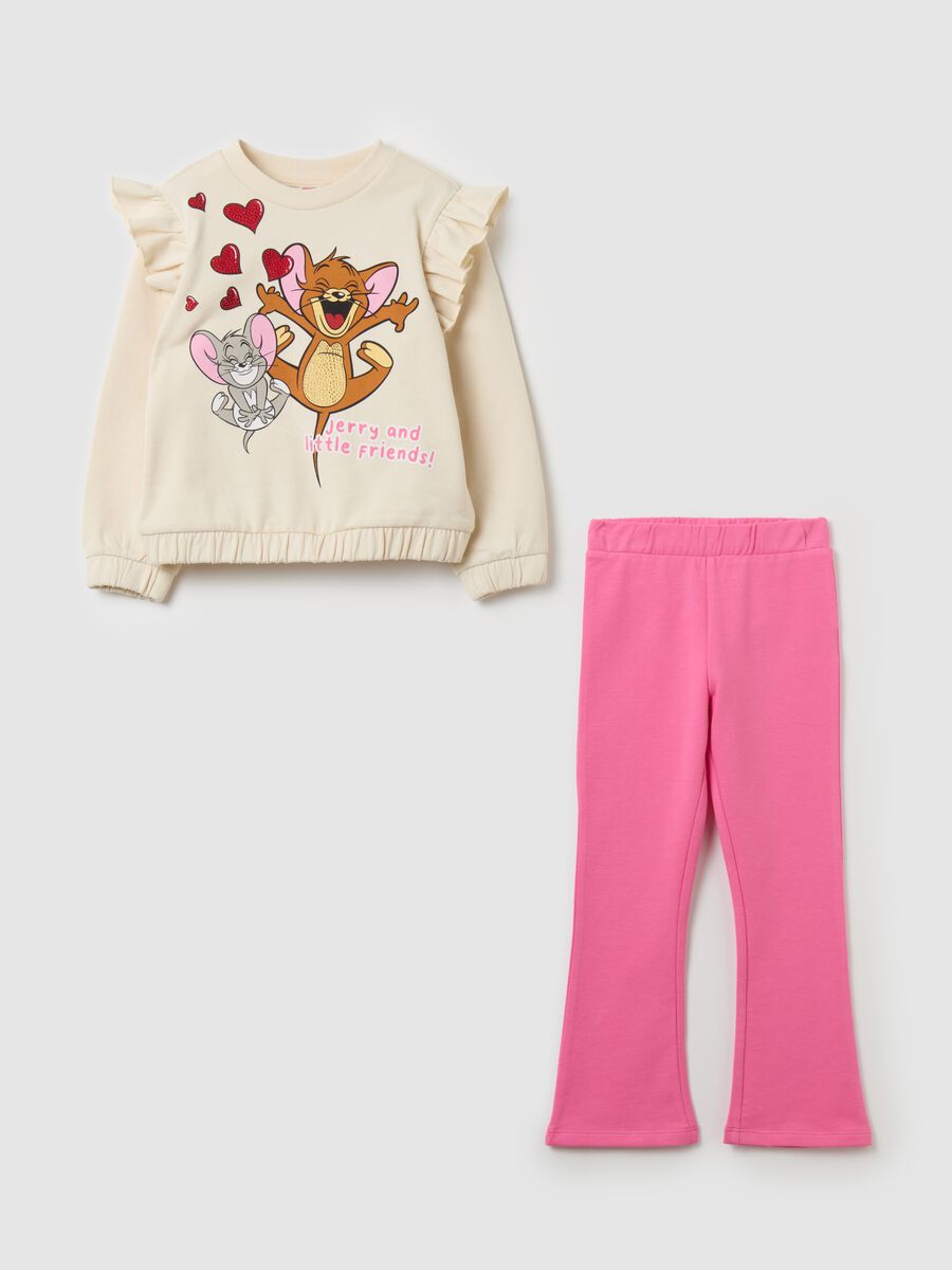 Jogging set with Tom & Jerry print and diamant&eacute;s_0
