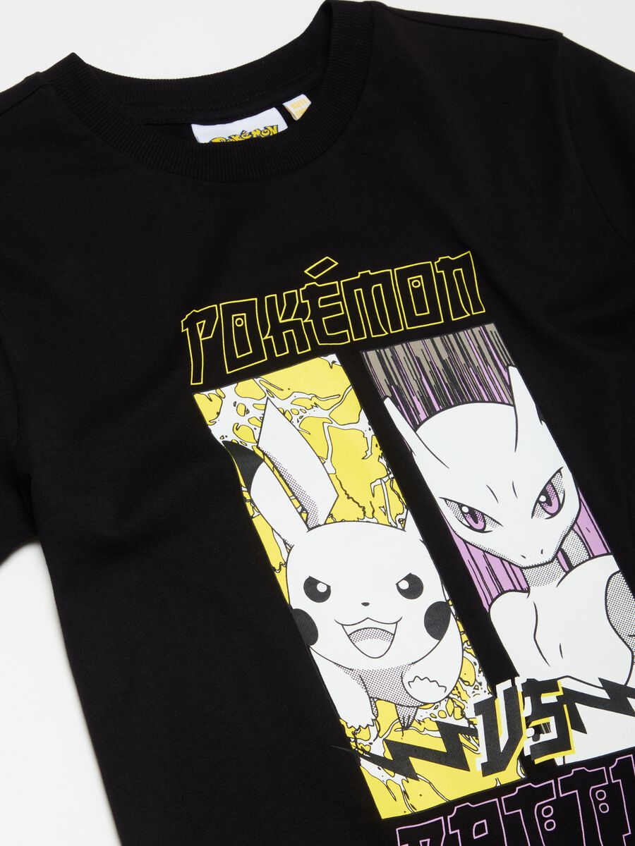 T-shirt with Pokémon Pikachu vs Mewtwo print_2