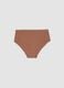 Brown regular-waist stretch microfibre hipster briefs_4