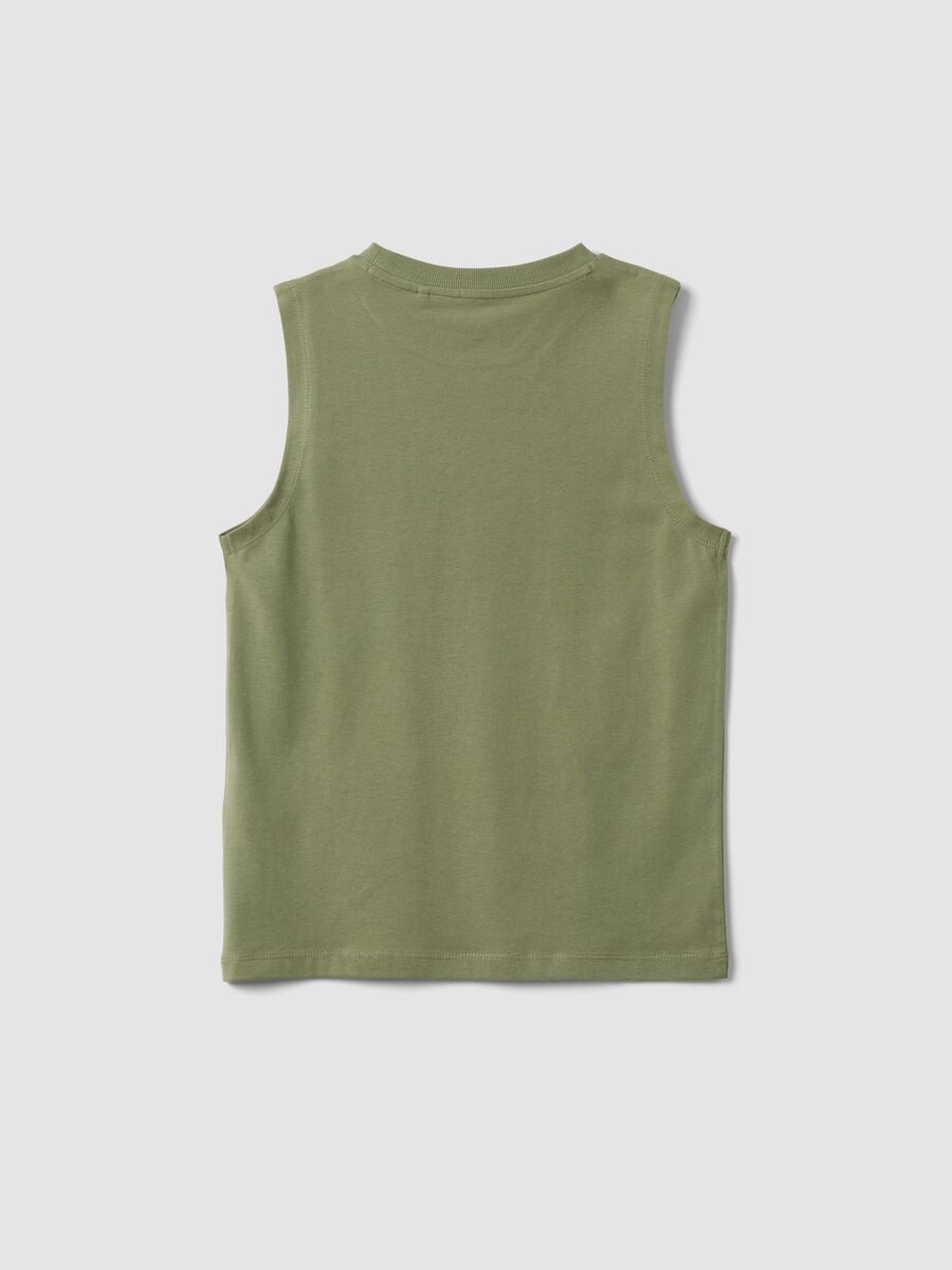 Gr&uuml;nes Oversize-Top aus reiner Baumwolle_1
