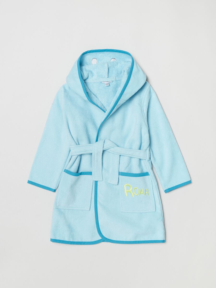 Bathrobe with embroidery and crest_0