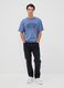 Blaues T-Shirt aus reiner Baumwolle mit Peanuts-Print, Relaxed Fit_1