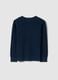 Children's regular fit blue crew neck pure cotton jumper_4