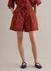Rote Shorts aus reiner Baumwolle mit Print_1