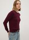 Burgundy crew-neck wool-blend jumper, regular fit_0