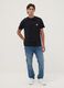 T-shirt preta em algod&atilde;o puro com estampado Ducati, regular fit_1