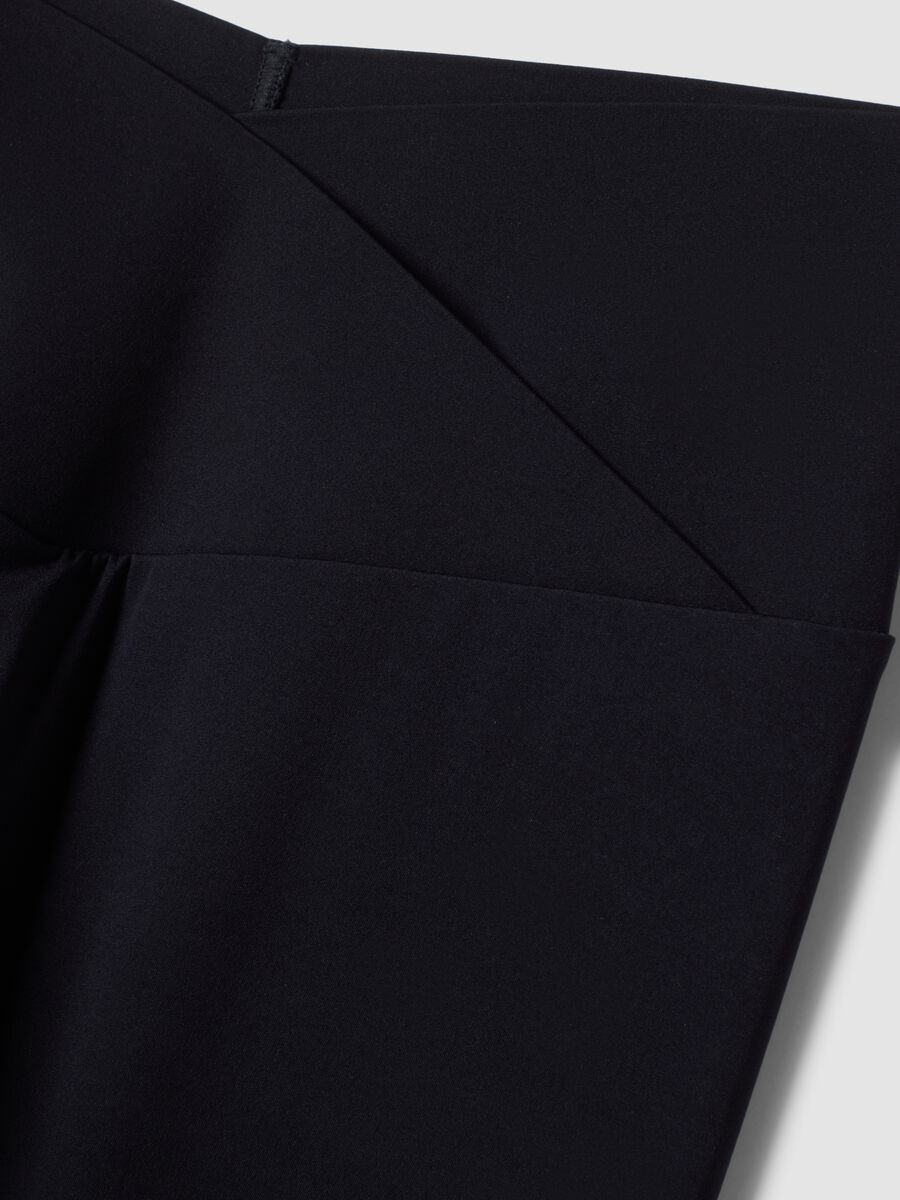 Schwarze Slim-Fit-Leggings aus Stretchmaterial mit regul&auml;rer Taille ALTAVIA STUDIO_7