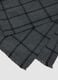 Dark Grey Checked Scarf with Fringes_2