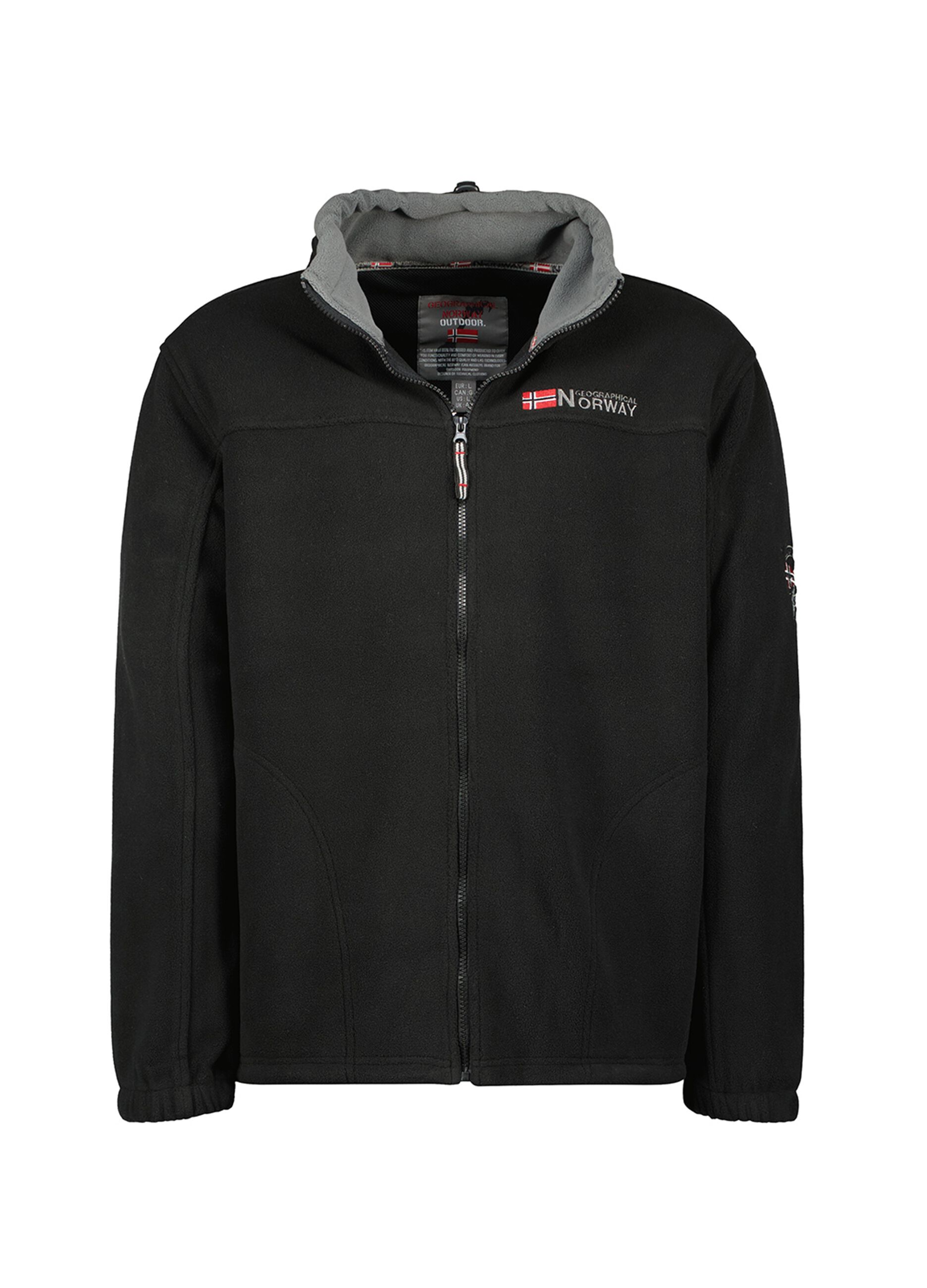 GEOGRAPHICAL NORWAY Man's Black Geographical Norway fleece polar