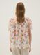 Multicolour lyocell-blend blouse with short sleeves_3