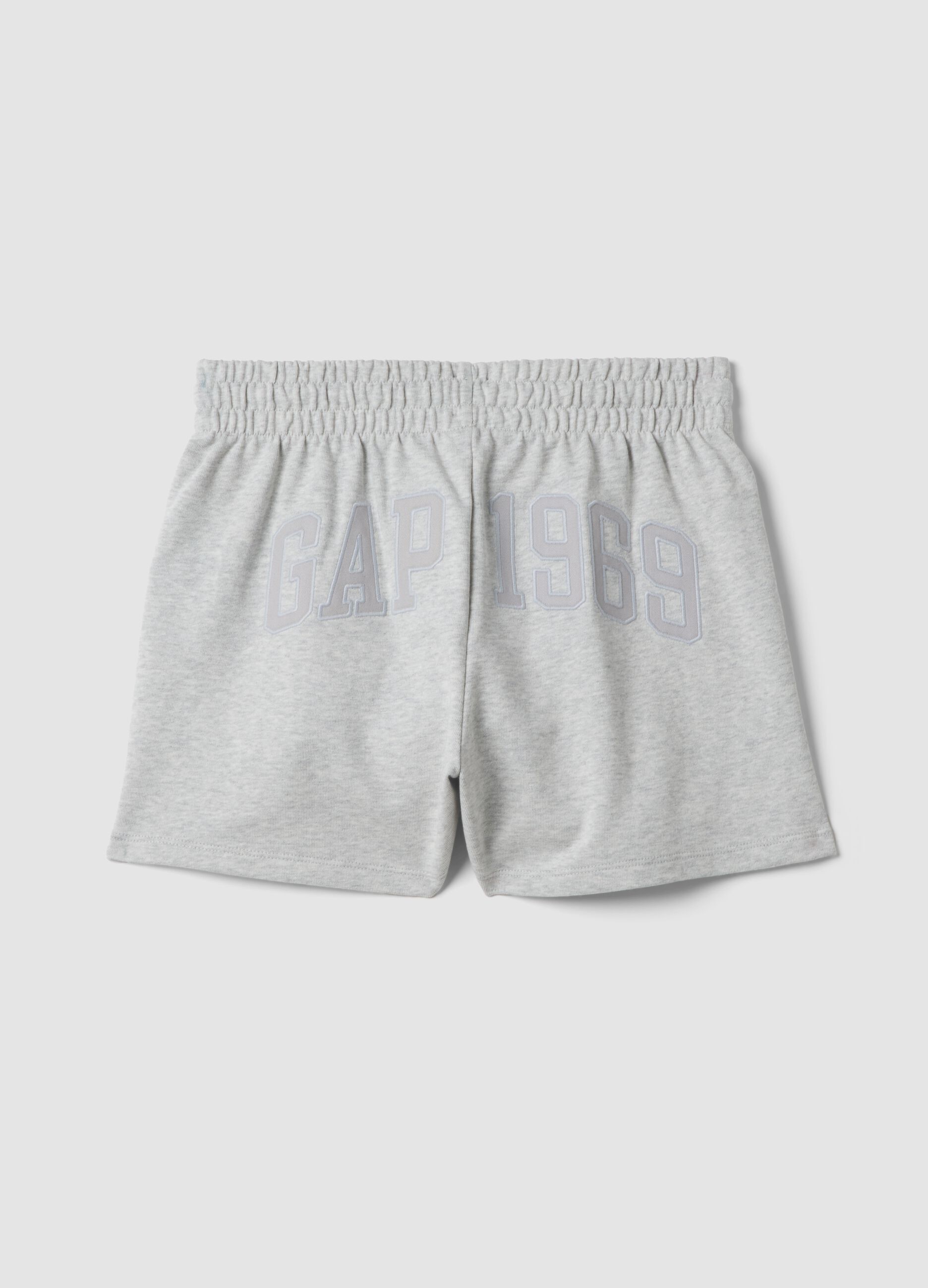 Cotton-blend shorts with drawstring