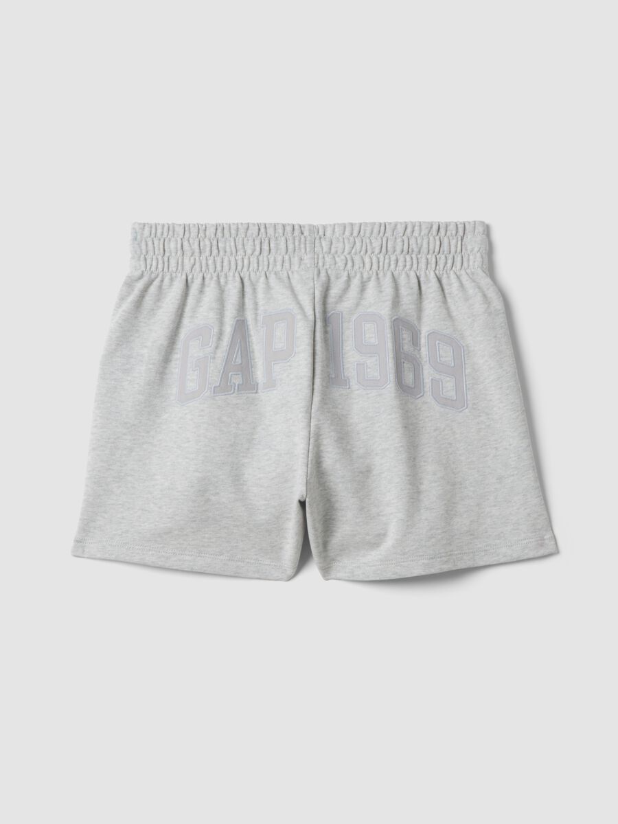 Shorts aus Baumwollmix mit Kordelzug_1