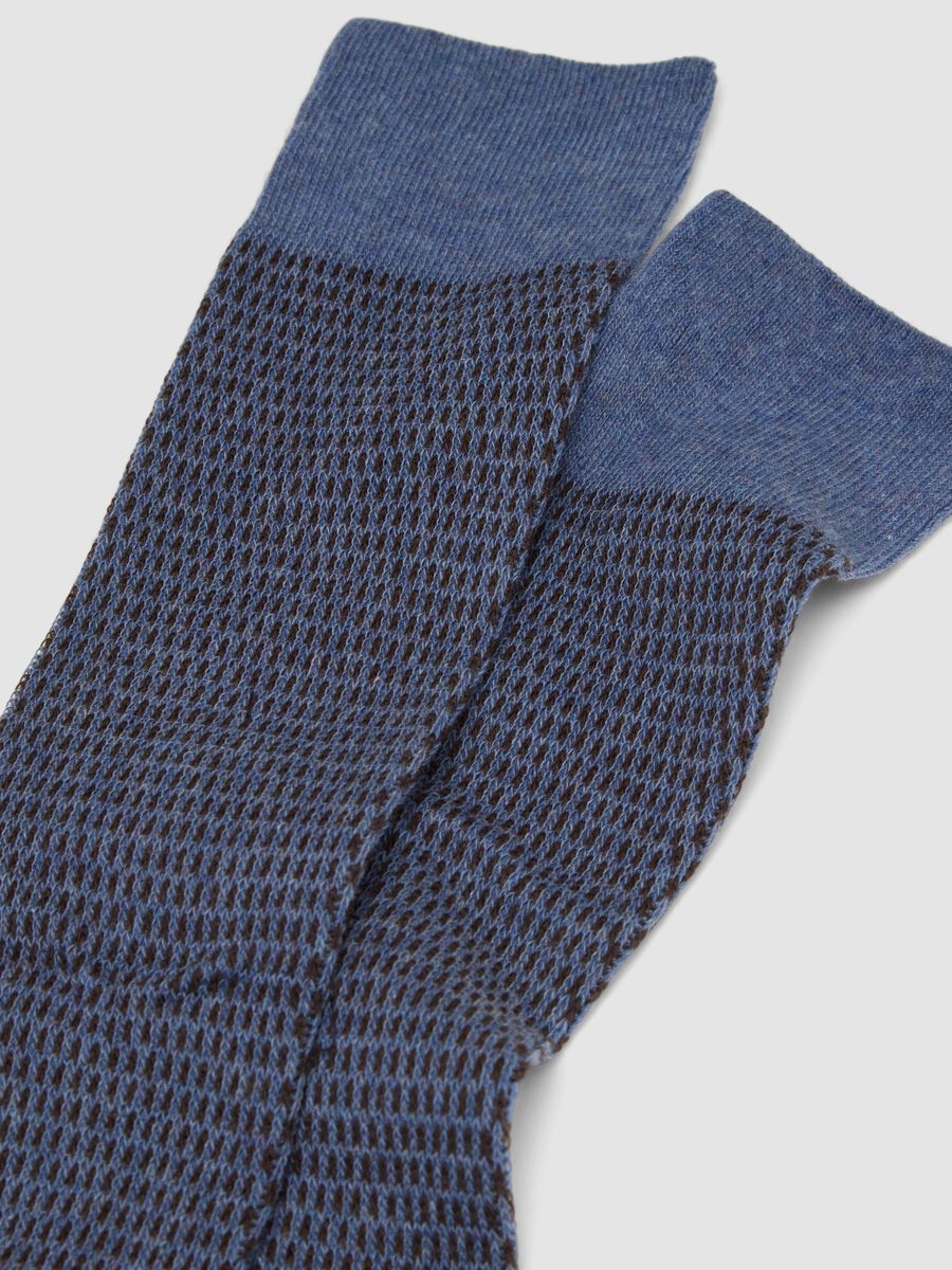 Long denim socks in stretch cotton_2