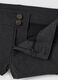 Grey stretch viscose skinny-fit shorts_6