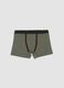 Green organic stretch cotton boxer shorts_0