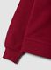 Pink pure cotton crew-neck sweatshirt with bow for girls_3
